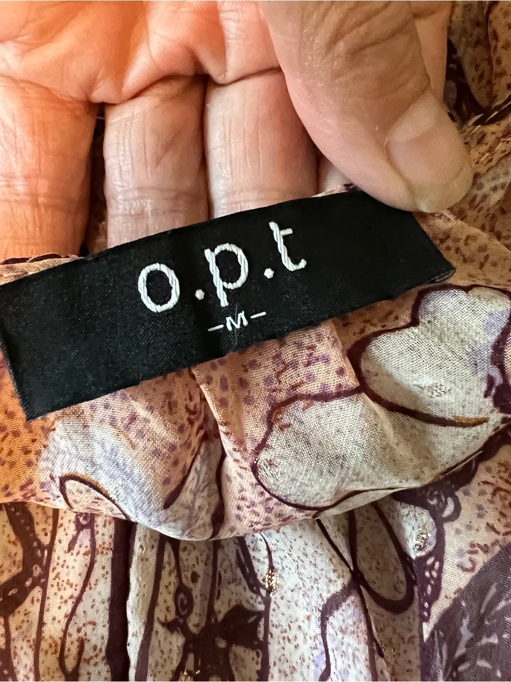 O.P.T. For Anthropologie Flouncy Mini Dress Smock Cuff Long Sleeve Medium - Picture 8 of 9
